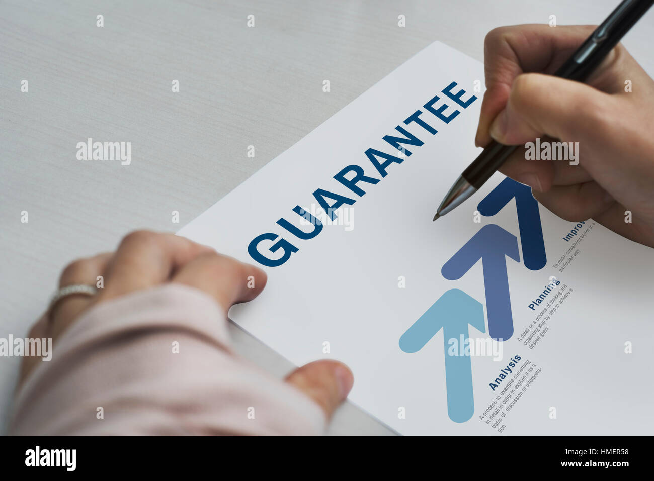 Assurance Quality Standard Warranty Guarantee Concept Stock Photo Alamy