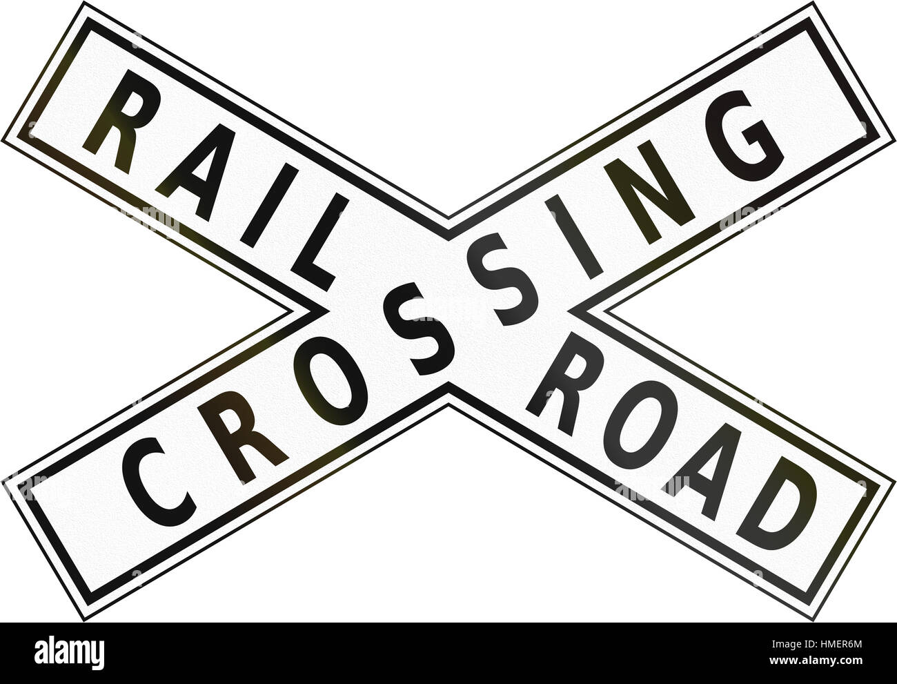 Road sign in the Philippines Railroad Crossbuck Stock Photo Alamy