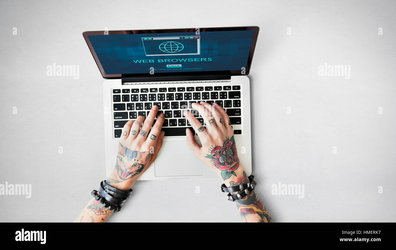 Web Browsers Application Information Interface Concept Stock Photo - Alamy