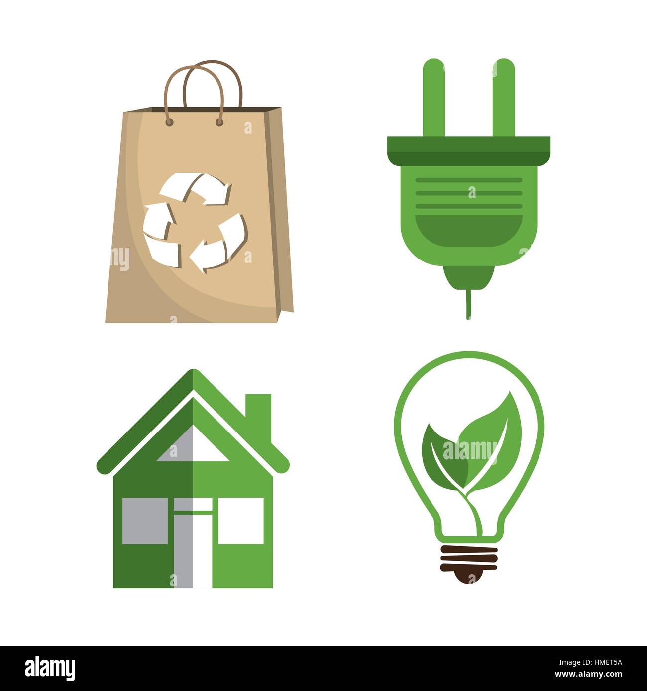 eco green environmental poster vector illustration design Stock Vector ...