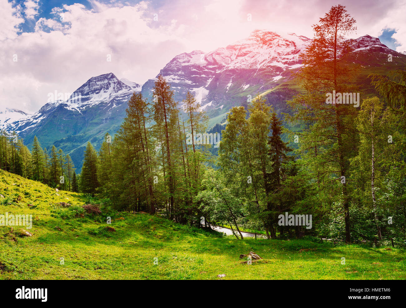 Hiking in swiss alps beautiful hi-res stock photography and images - Alamy
