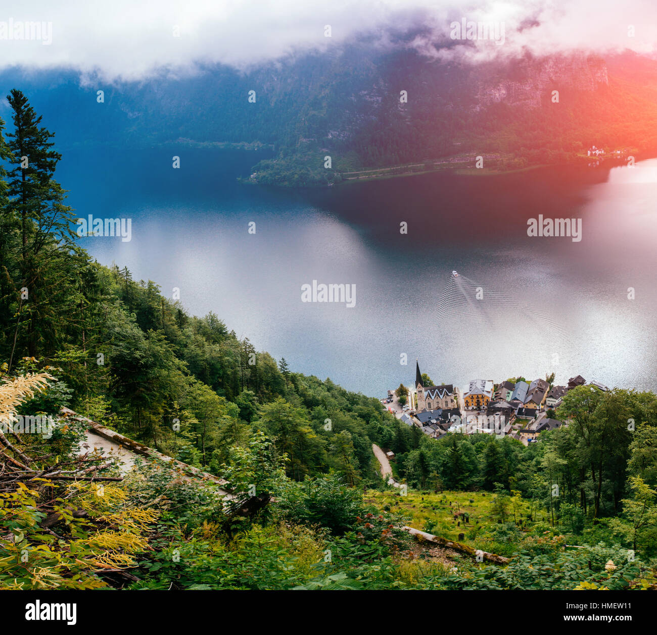 beautiful homes in the mountains Stock Photo - Alamy
