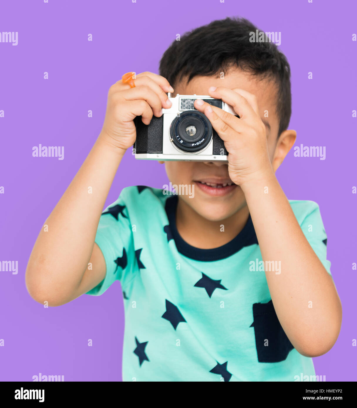 Camera Boy Photo Image Piceture Son Kid Concept Stock Photo - Alamy