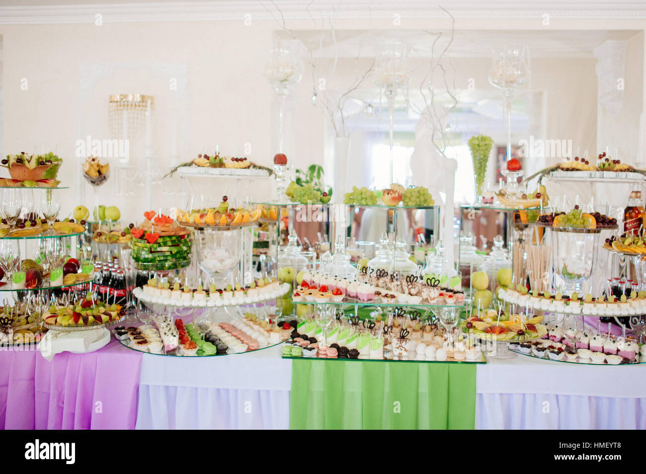 View of Catering at a luxury event Stock Photo - Alamy