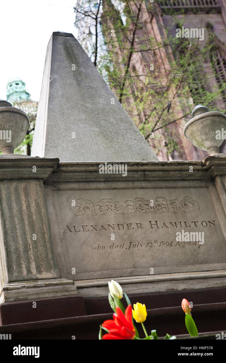 Alexander hamiltons grave hires stock photography and images Alamy