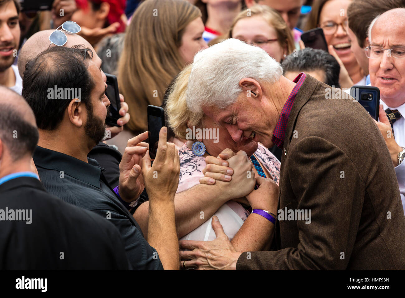 Keene NH OCTOBER 17 2016 Former U S President Bill Clinton 