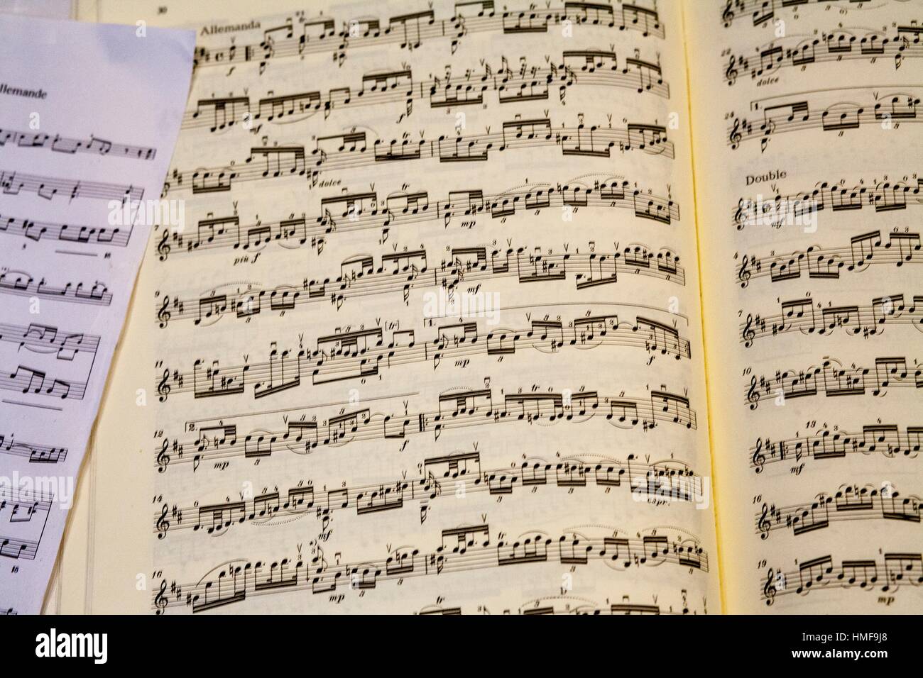 Music scores Stock Photo Alamy