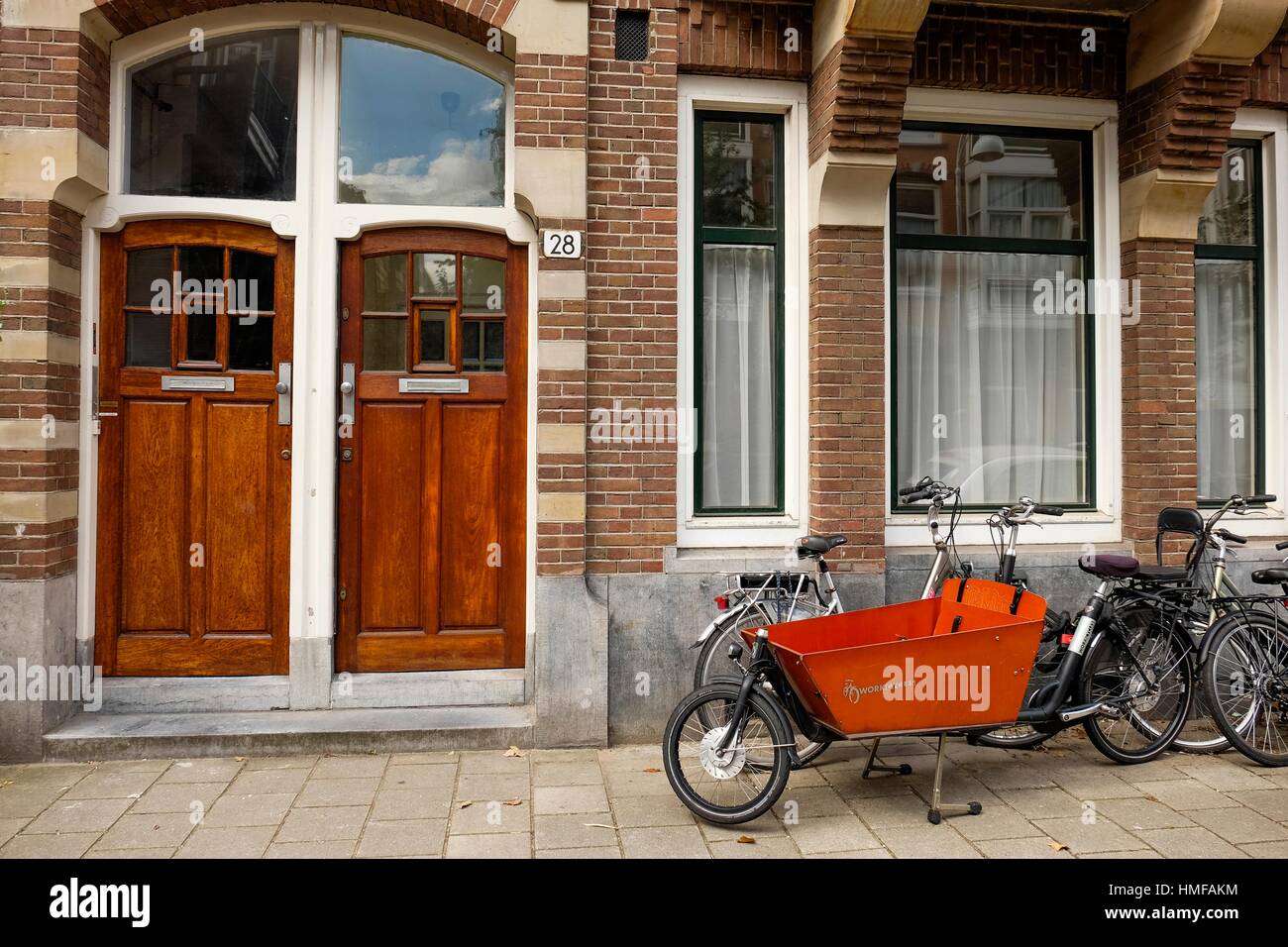 Cargo bike in Amsterdam, the Netherlands, Europe Stock Photo Alamy