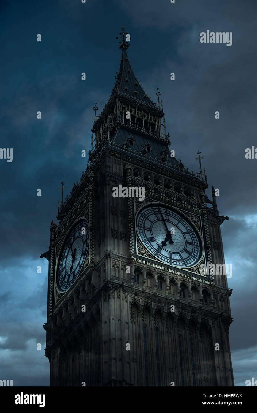 Big Ben Clock Tower closeup in London England Stock Photo Alamy