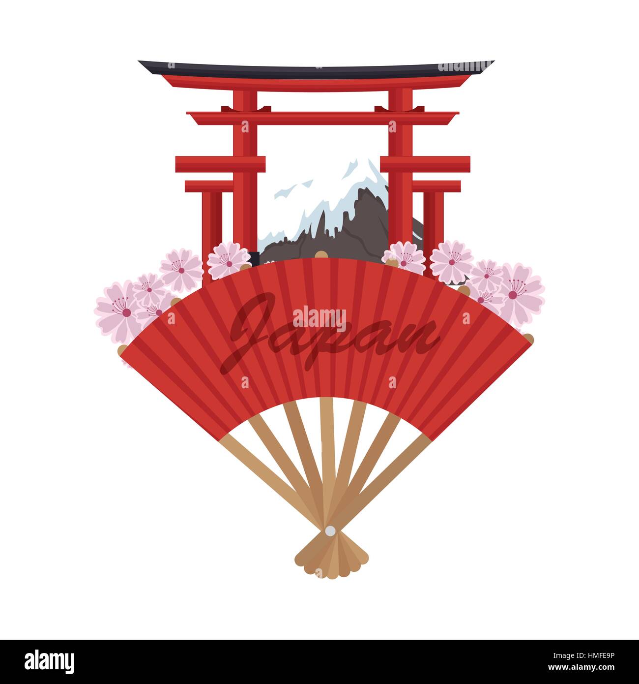 japanese culture architecture icon vector illustration design Stock ...