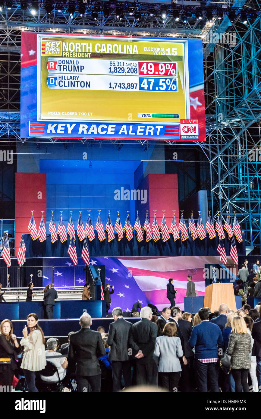 November 8 2016 Election Night At Jacob K Javits Center