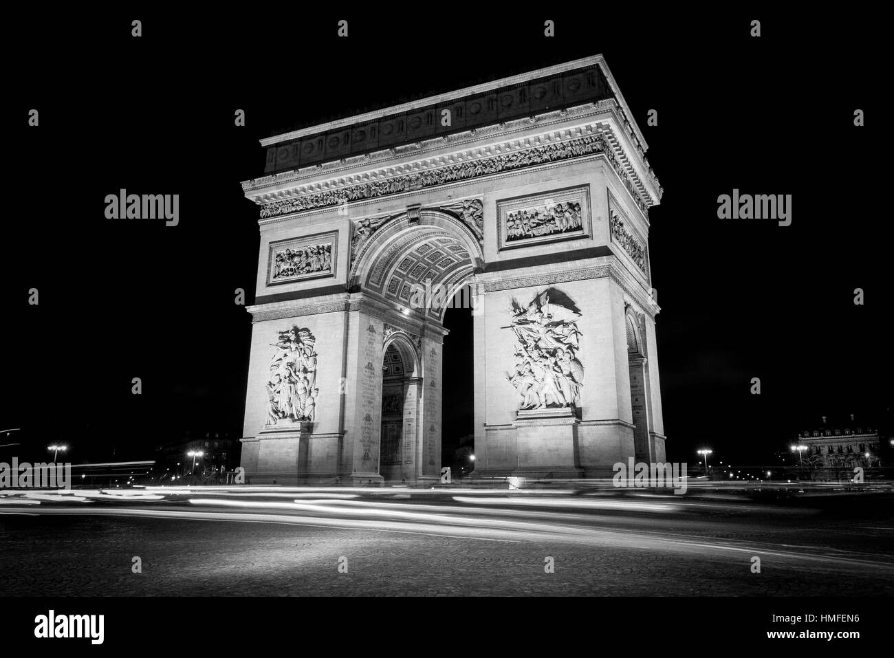 Arc de triomphe travel art Black and White Stock Photos & Images - Alamy