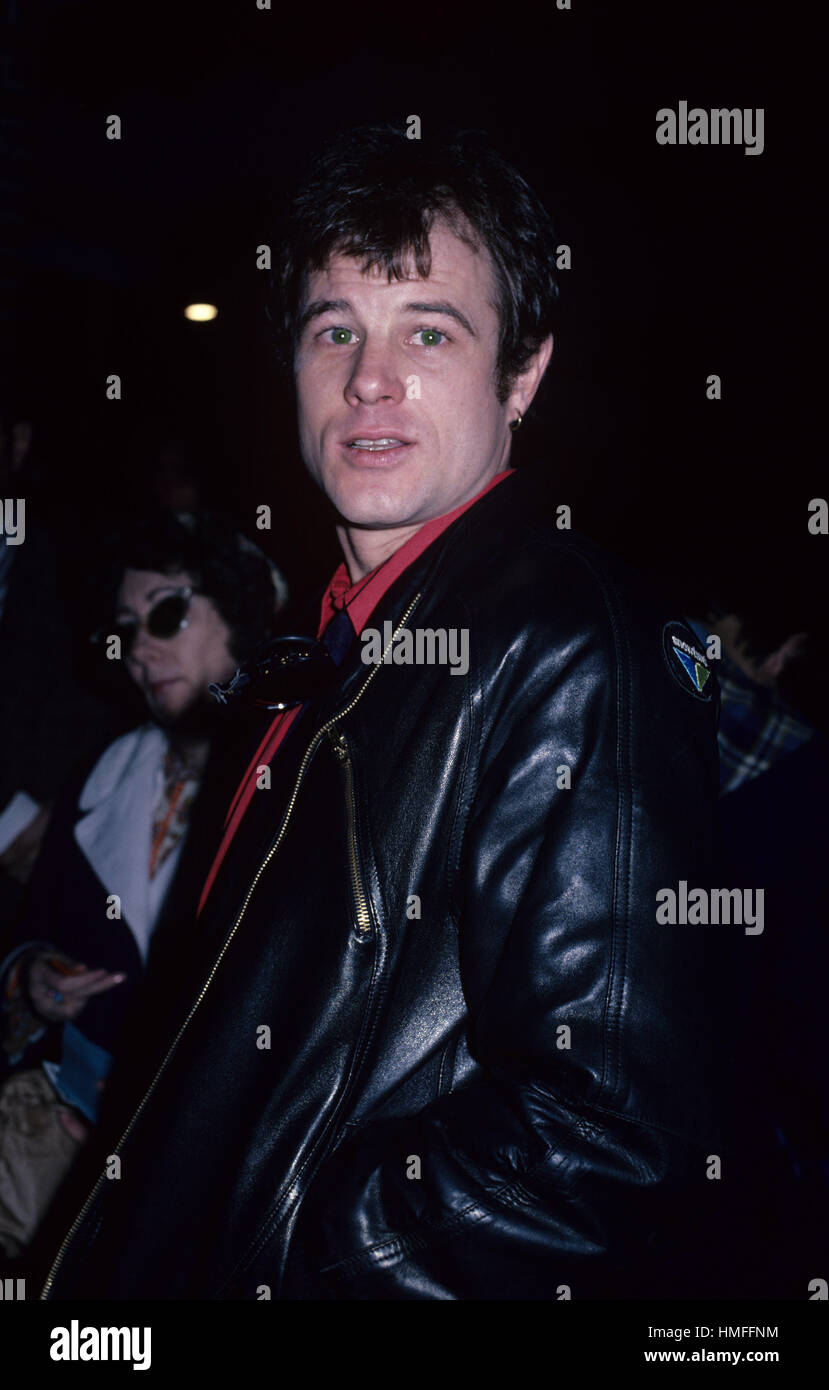 Photograph of Brad Davis in New York City in 1981. Stock Photo