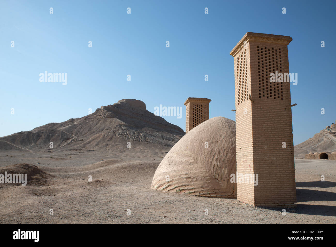 Zoroastrian towers of silence, Yazd, Iran Stock Photo