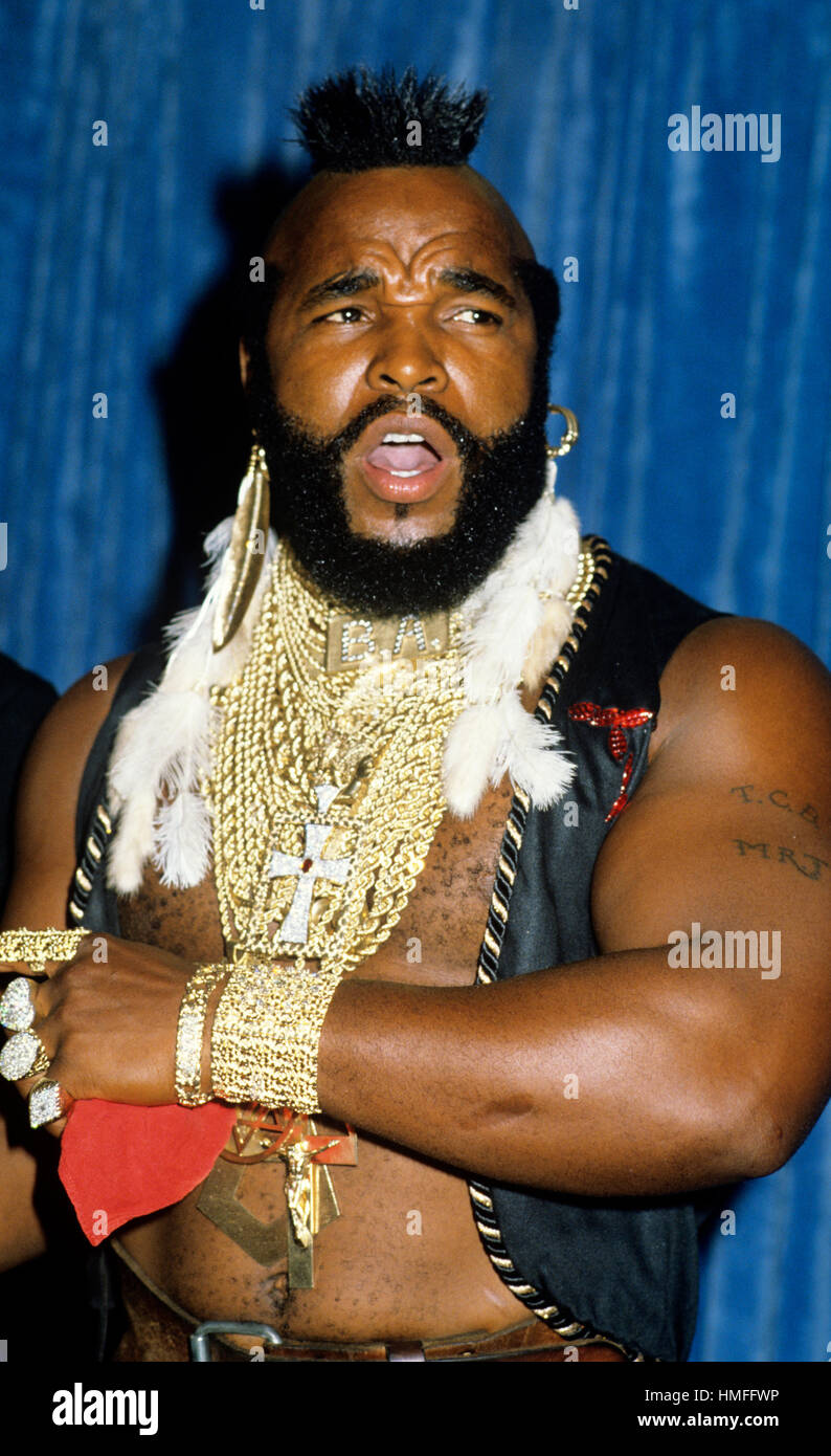 Mr. T photographed in 1985. Stock Photo