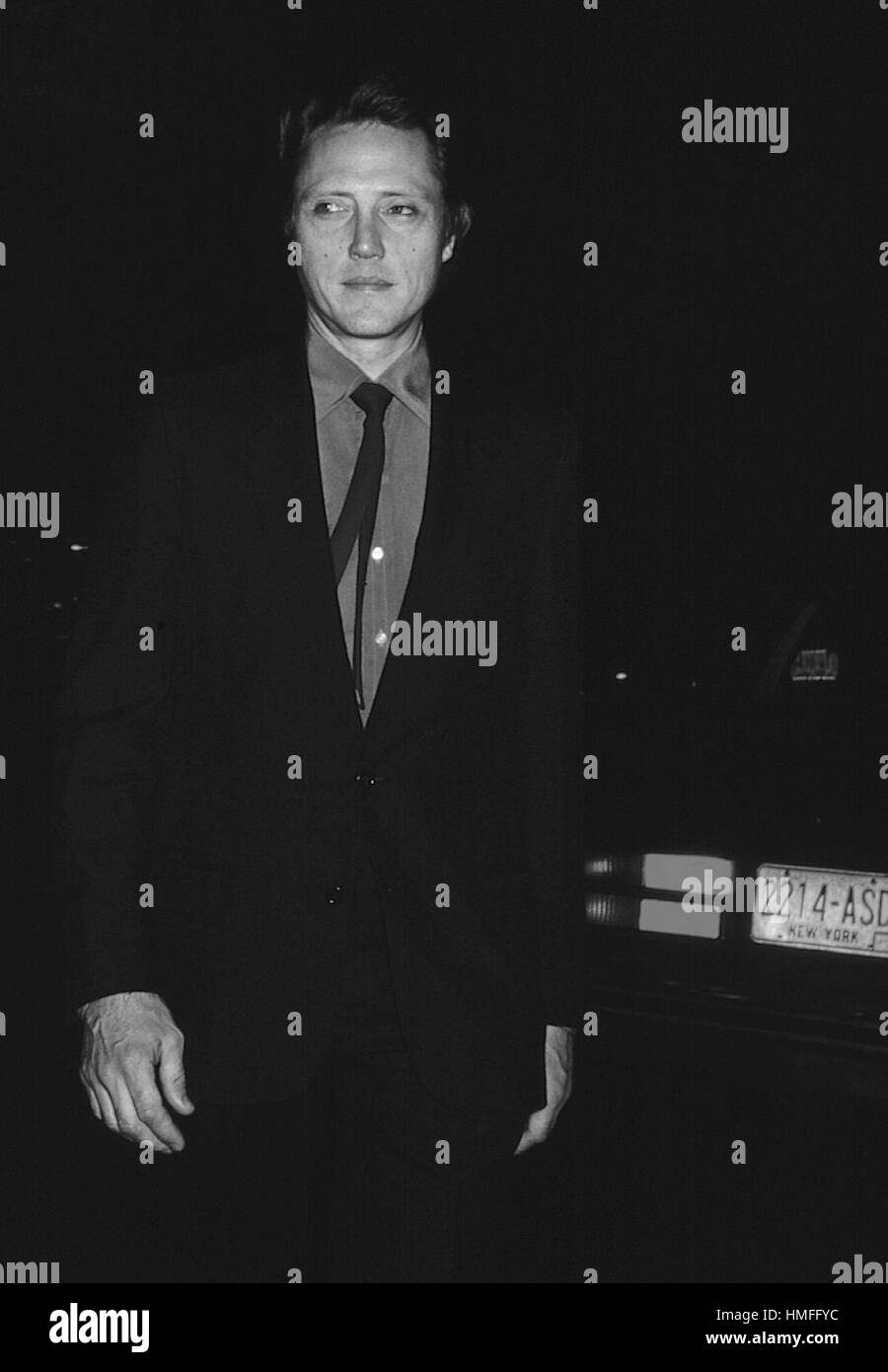 Christopher Walken in New York City on 9/1/84. Stock Photo