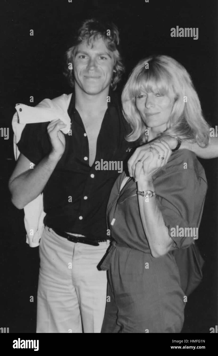 Jeff Conaway & Rona Newton John in New York City. *** Local Caption *** Stock Photo