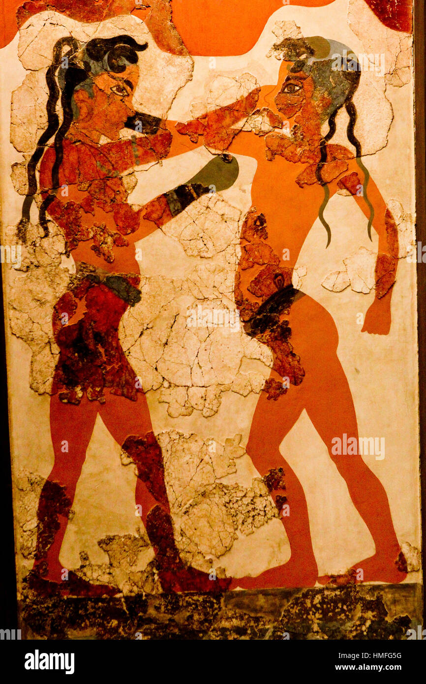 The Boxing Children Fresco, The wallpaintings from Akrotiri, Thera