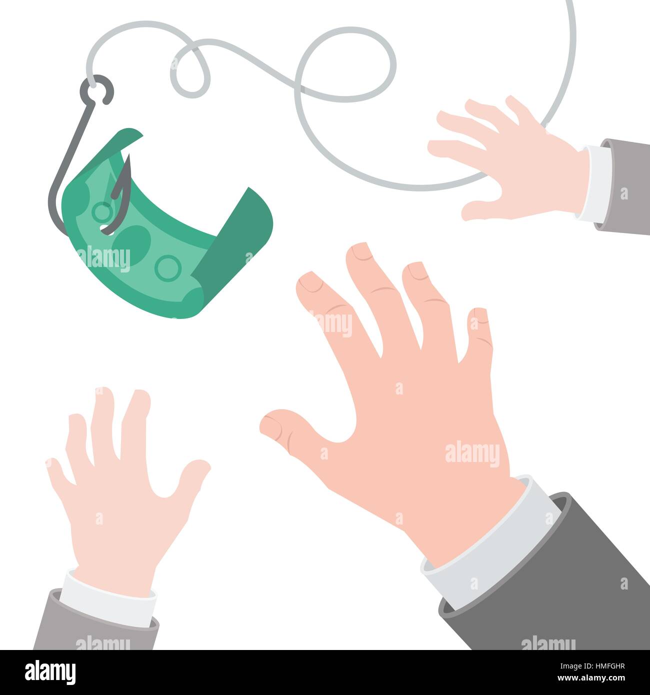 Greed cartoon hi-res stock photography and images - Alamy