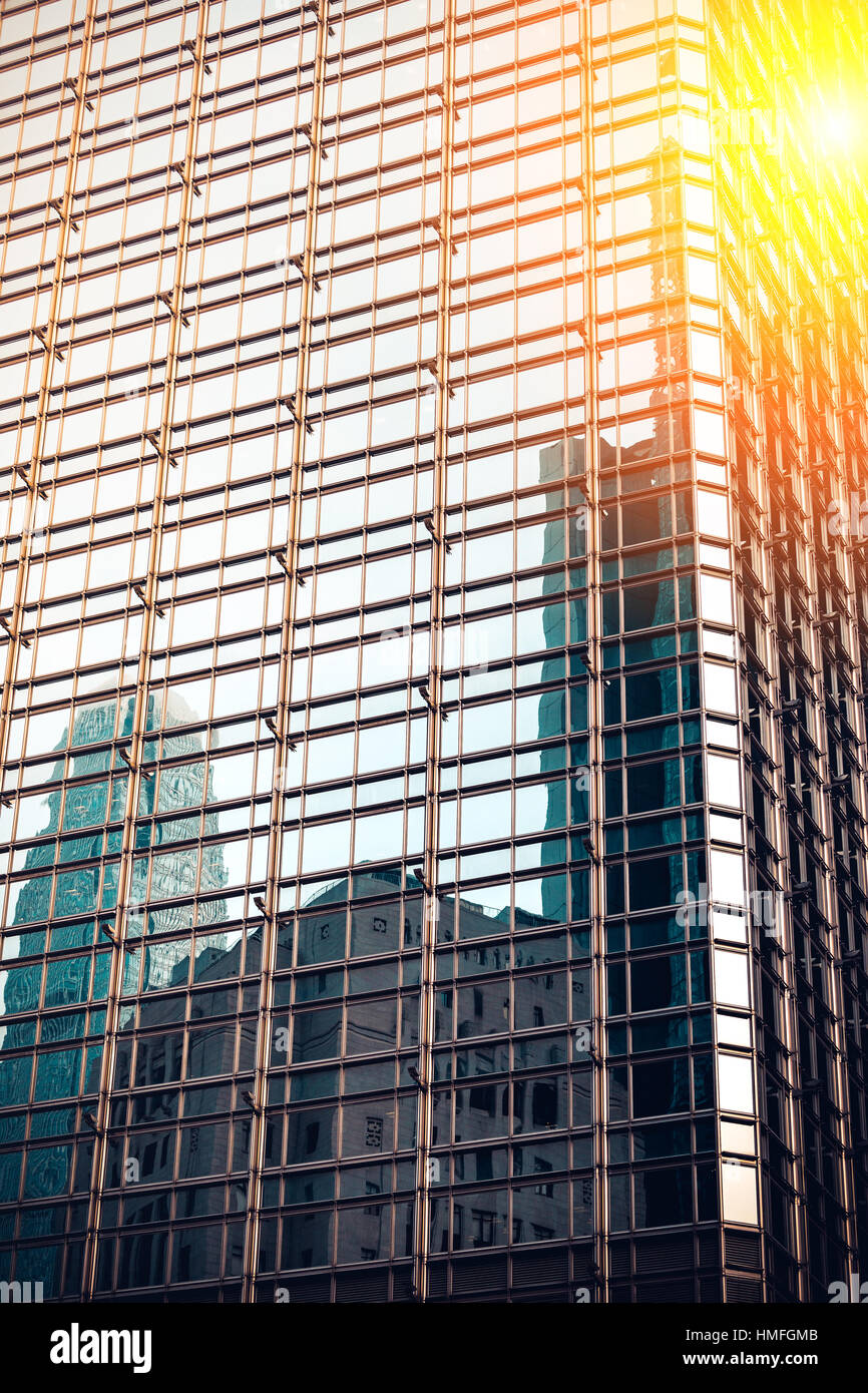 Sun Rays Reflection Modern office building with sun ray reflection from corner Stock Photo ...