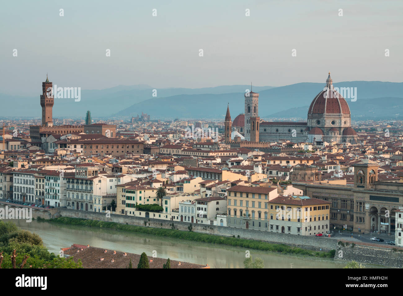 View of the Duomo with Brunelleschi Dome and Palazzo Vecchio from ...