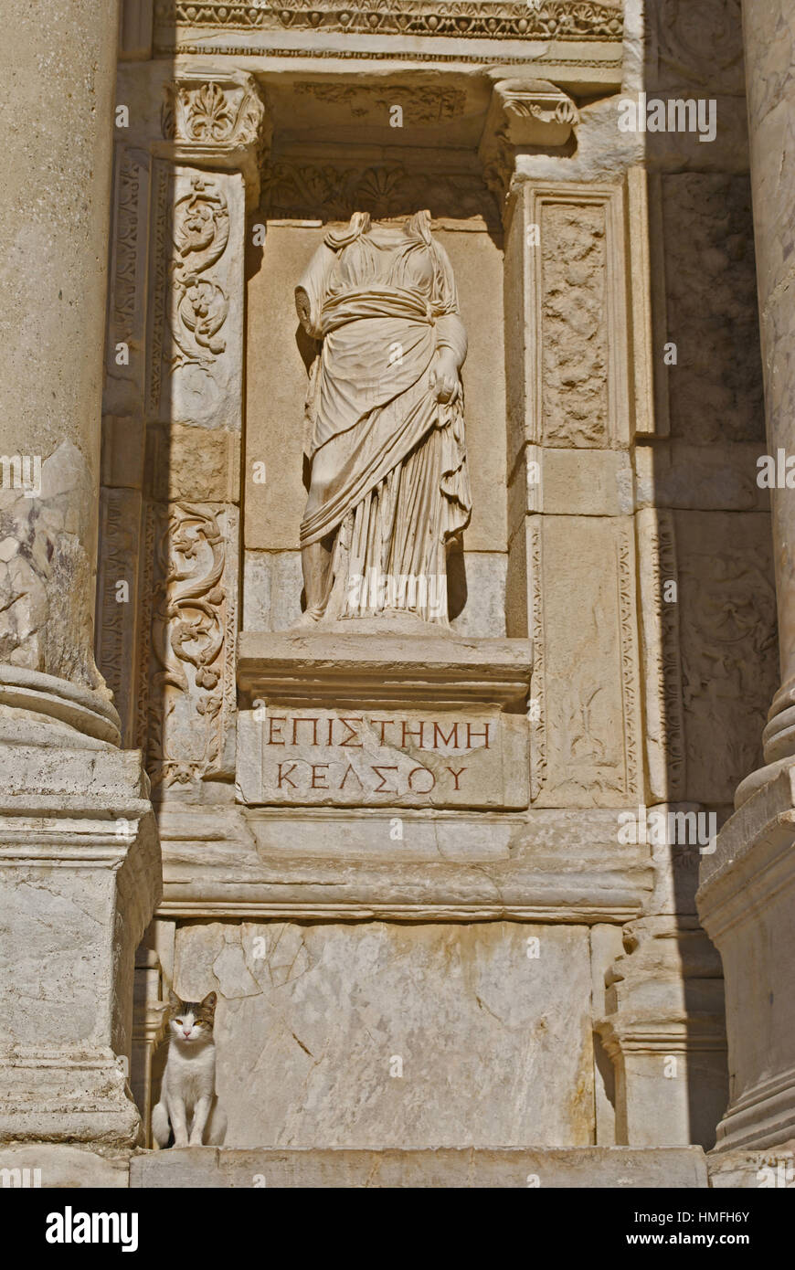 Greek sculpture of epsiteme, personification of knowledge Stock Photo ...