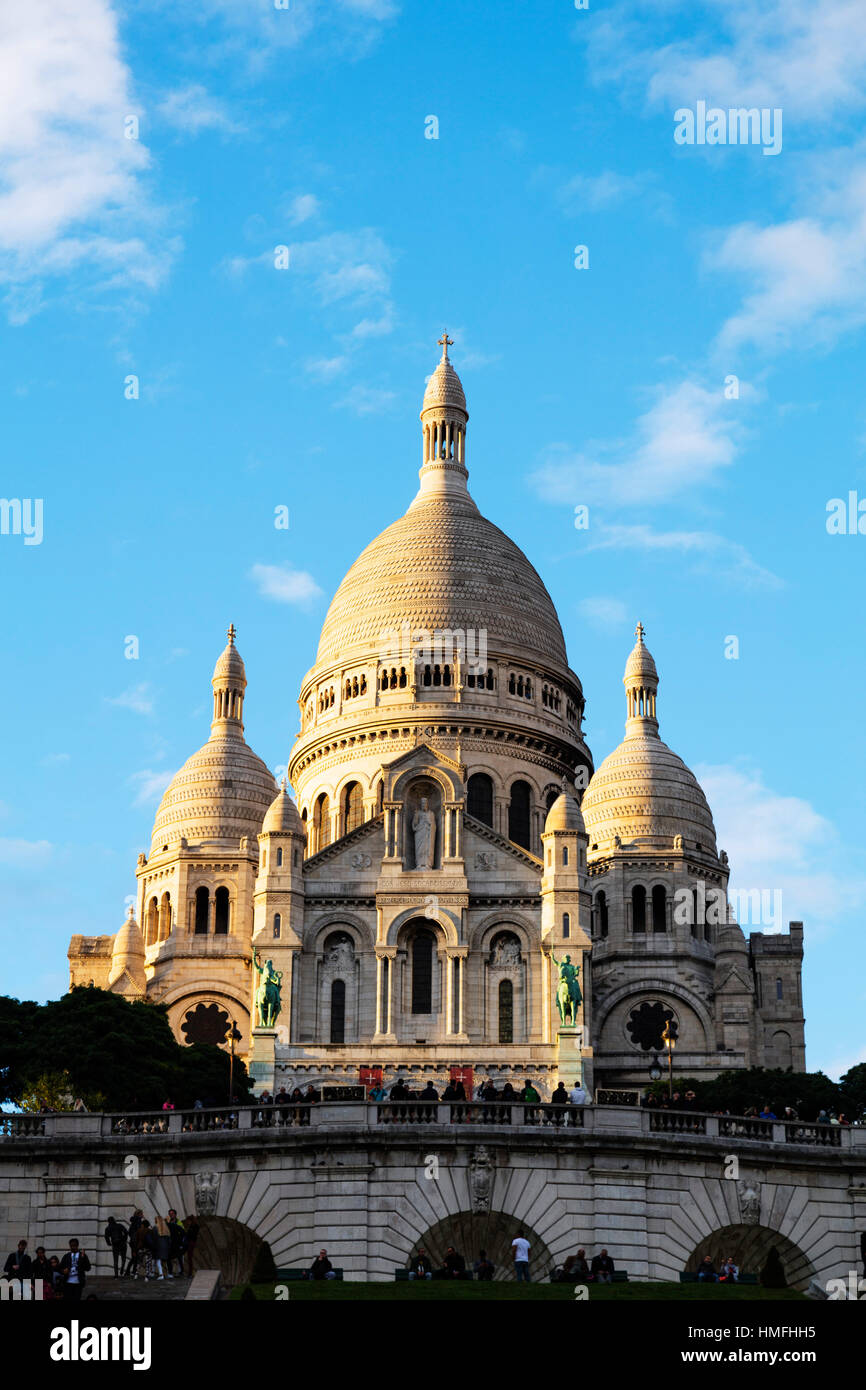 Sacre Coeur Basilica, Montmartre, Paris, France Stock Photo