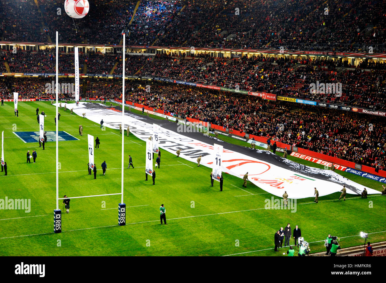 Millenium Stadium in Cardiff, Wales Stock Photo