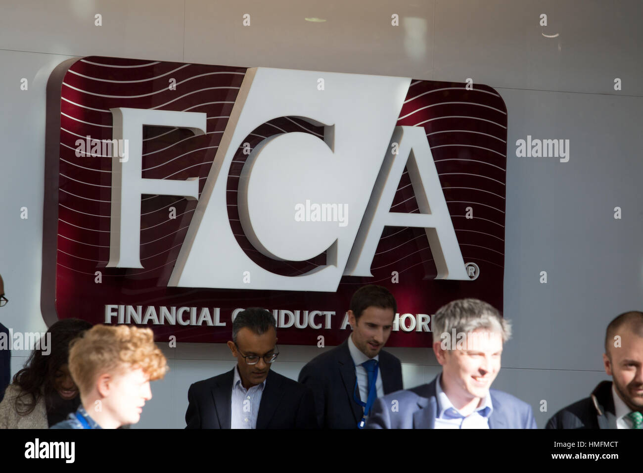 Office entrance to the Financial Conduct Authority (FCA) in London Stock Photo