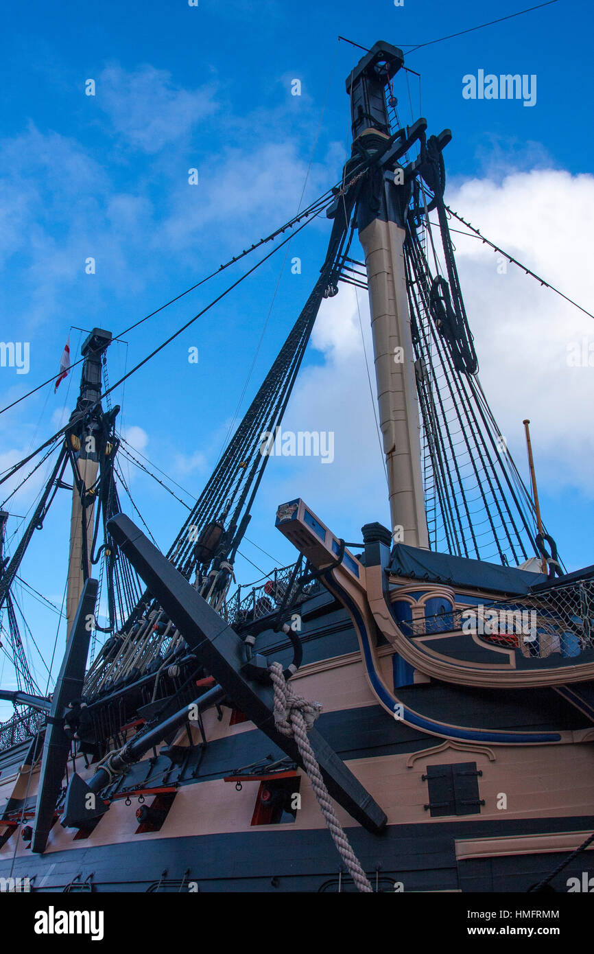 Bow and starboard of HMS Victory Stock Photo Alamy