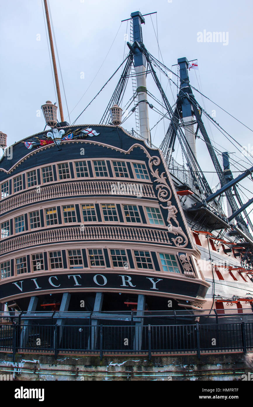 Stern Of The Battleship High Resolution Stock Photography and Images