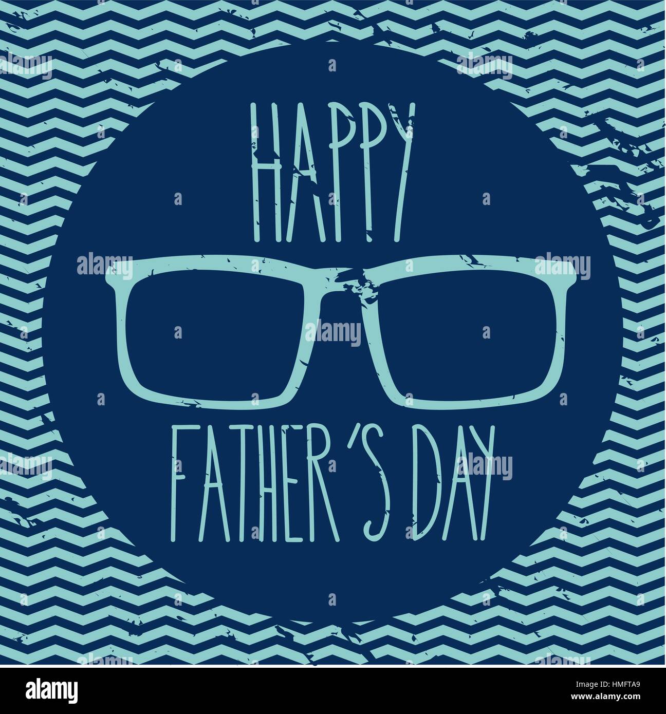Happy Father's day card full vector elements Stock Vector