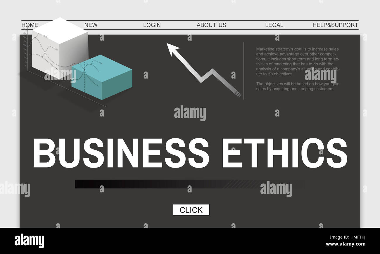 Business Ethics Strategy Development Concept Stock Photo