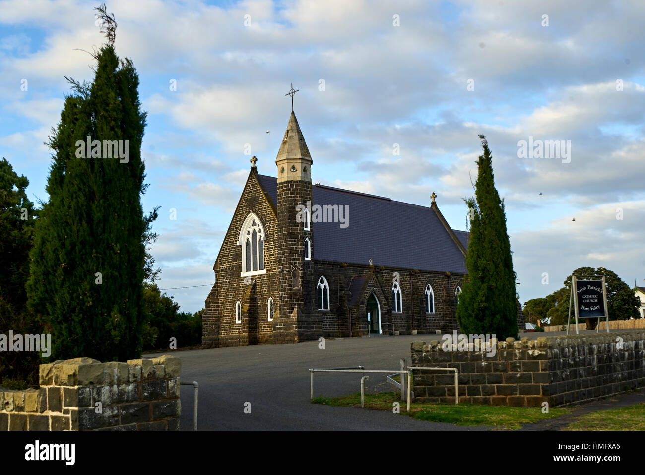 St Patrick's Catholic Church, Port Fairy, Victoria, Australia Stock Photo