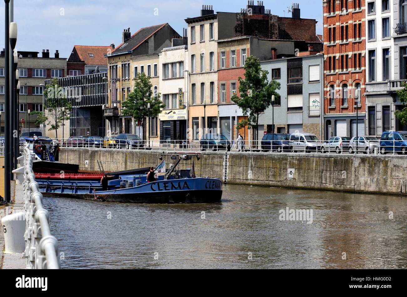 Houses along Quai de Mariemont, Canal BruxellesCharleroi Charleroi