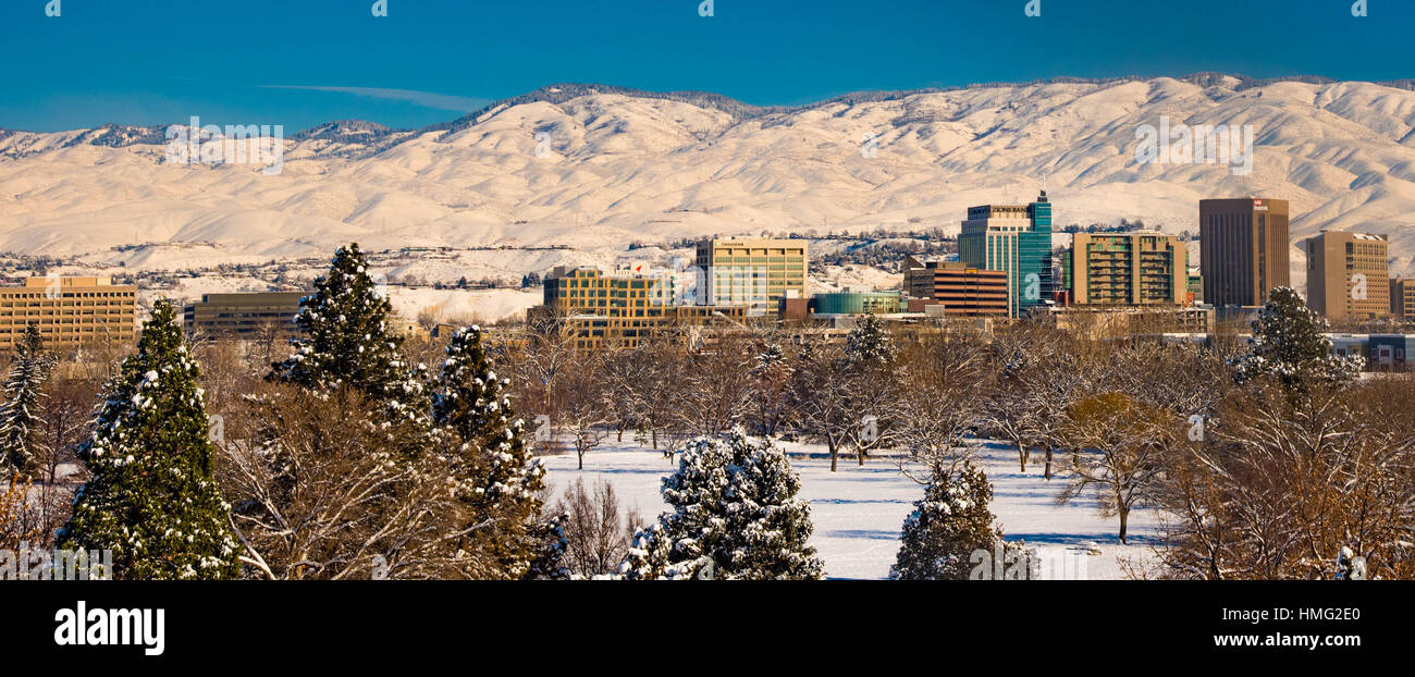 Downtown Boise Idaho Winter