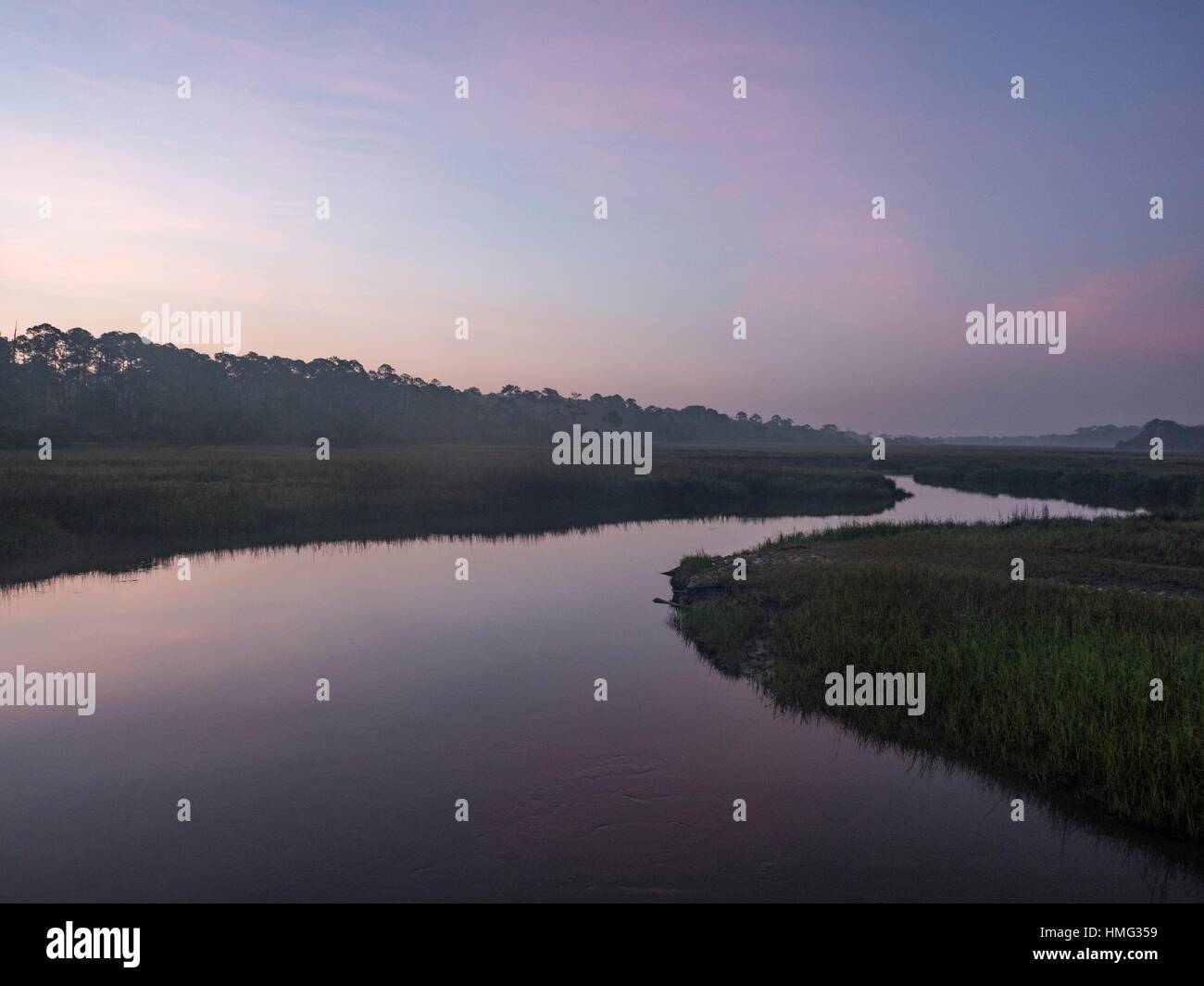 Jekyll Island Sunrise Stock Photo Alamy
