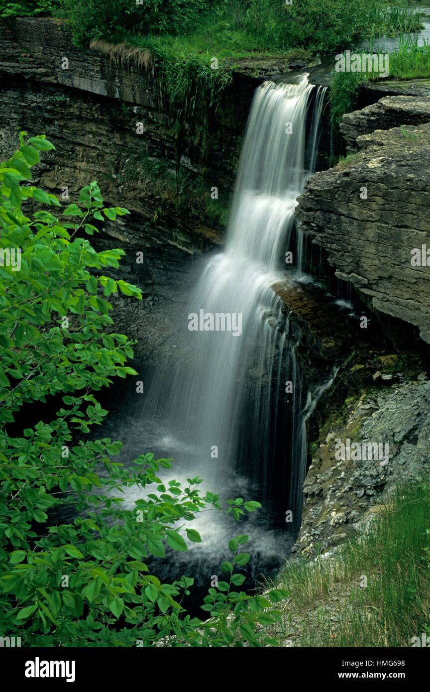 High Falls, near Manitowaning, Manitoulin Island, Ontario, Canada Stock