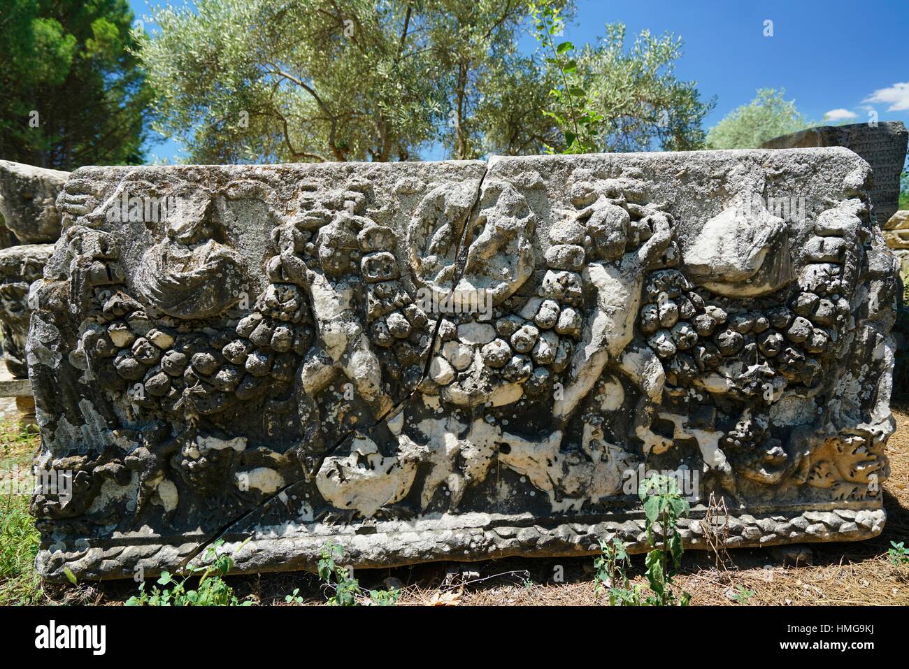 Sarcophagus with Garland (Early Roman Period). Aphrodisias. Ancient