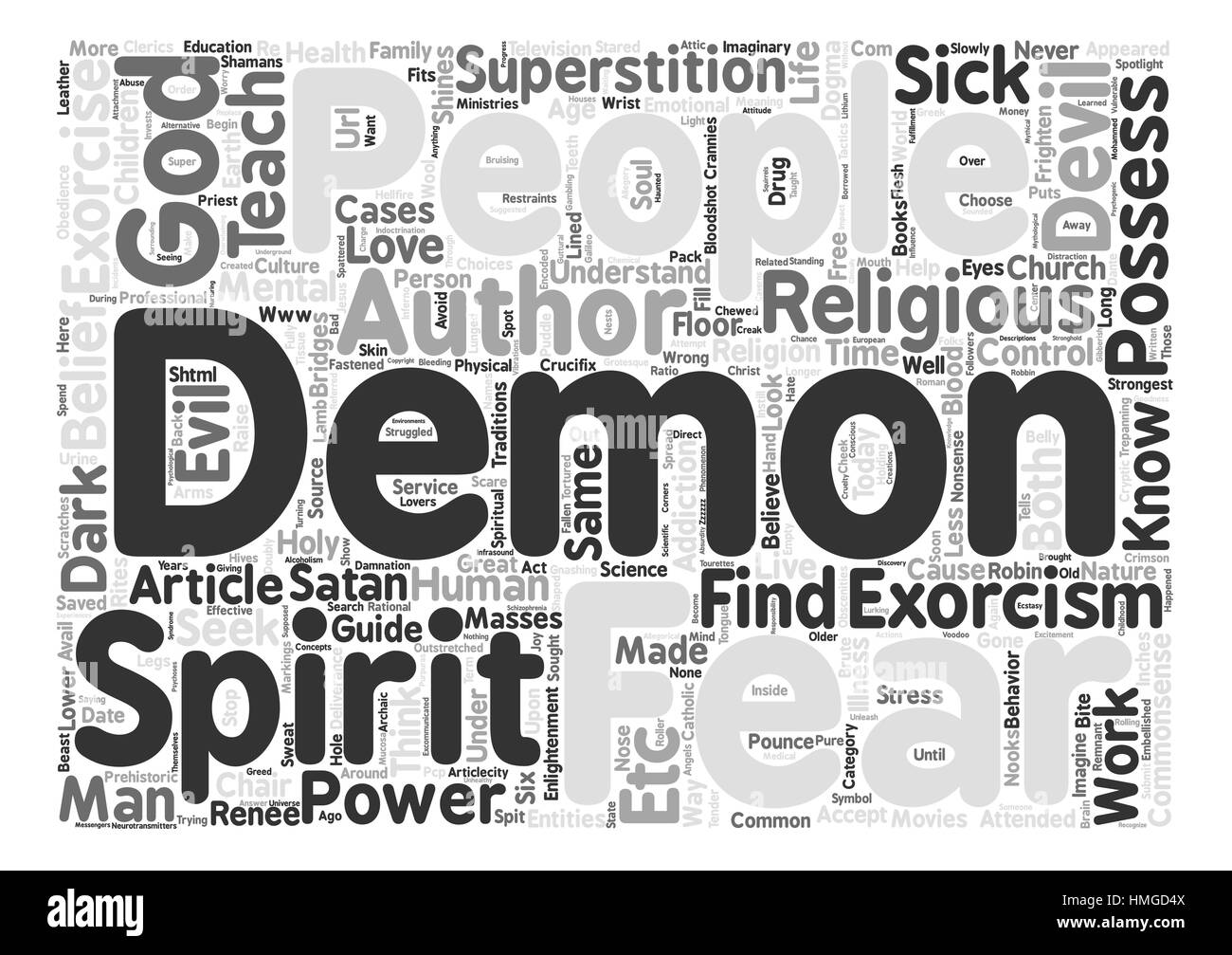 Exorcism Black and White Stock Photos & Images - Alamy