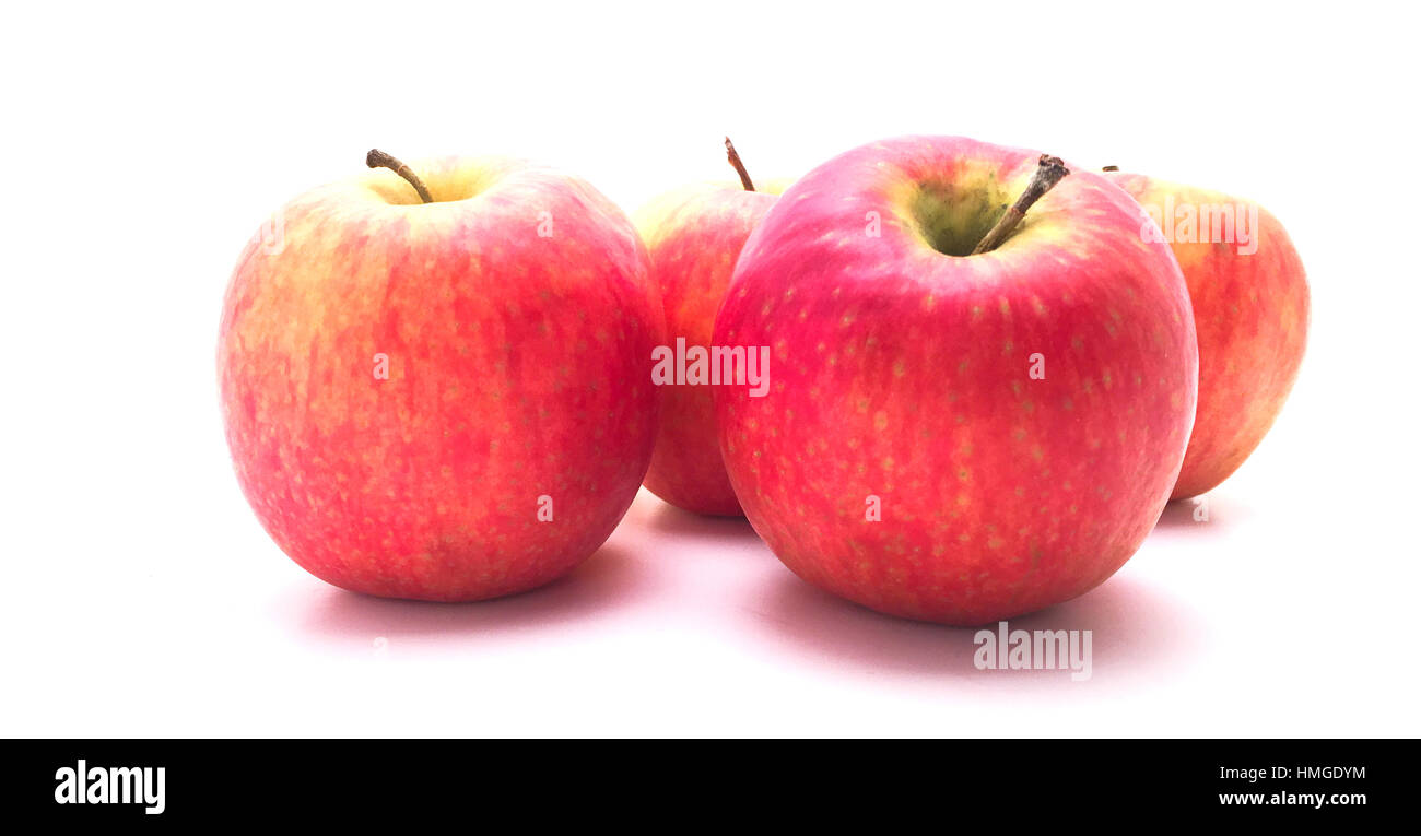 Apples on a white background Stock Photo