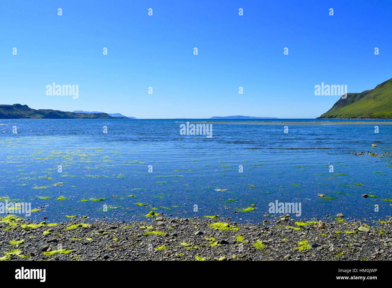 Looking out across Loch Brittle Stock Photo