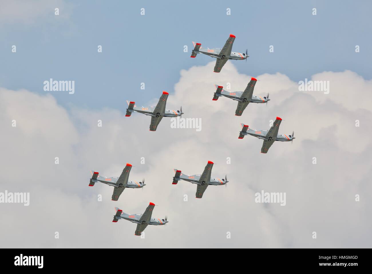 Polish Air Force Orlik Aerobatic Team Stock Photo