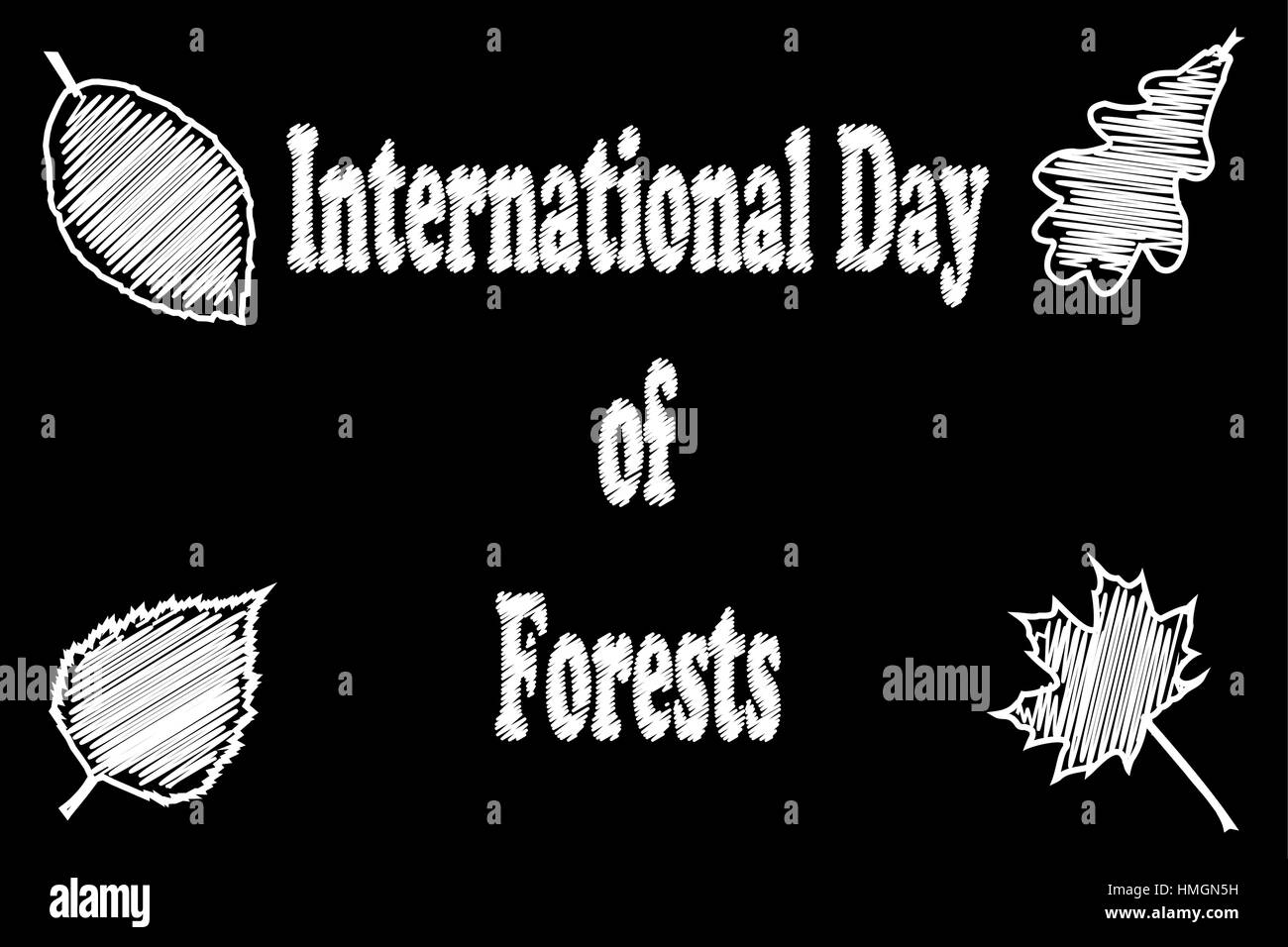 Oak tree forests Stock Vector Images - Alamy