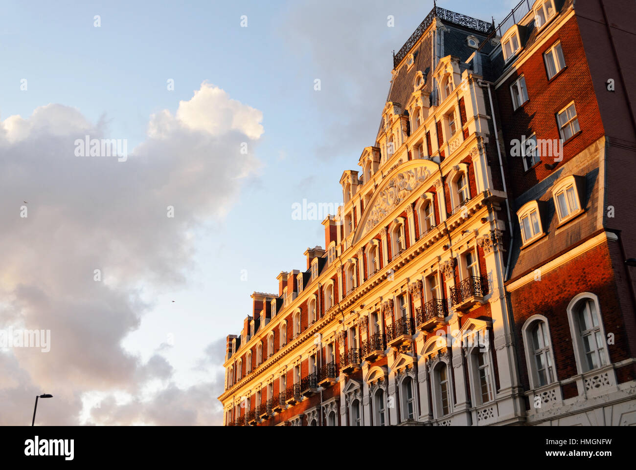 South Western House in warm evening light, formerly a hotel, now a