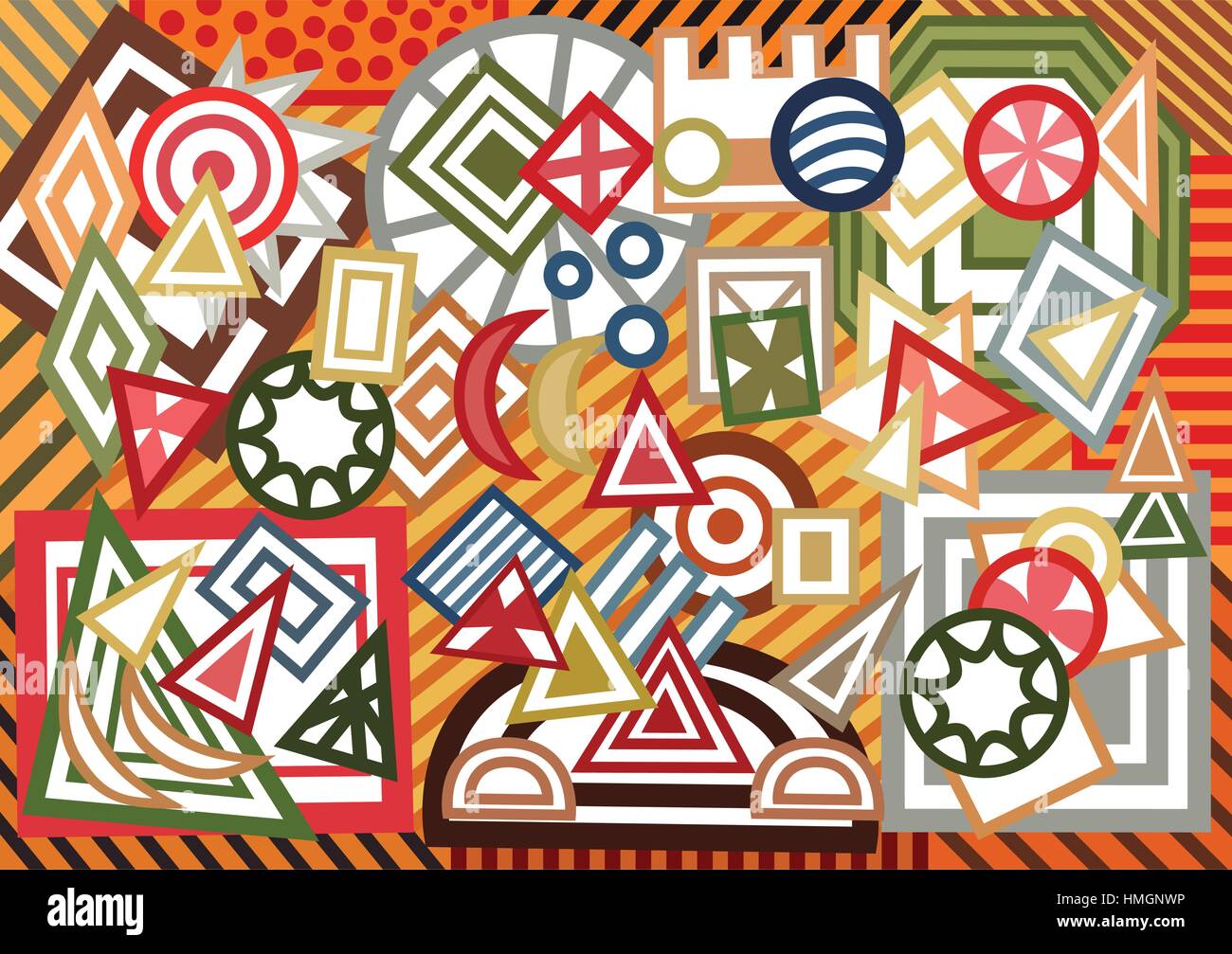 Vector background with abstract geometric shapes Stock Vector Image ...