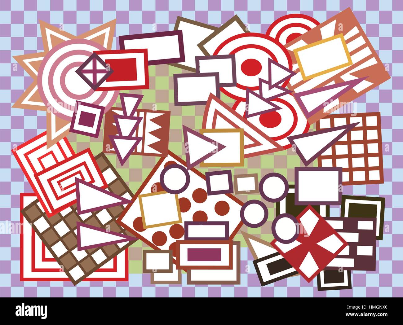 Vector background with abstract geometric shapes Stock Vector Image ...