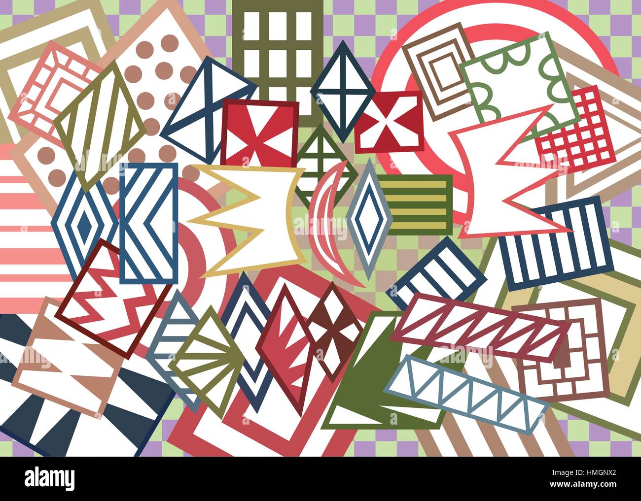 Vector background with abstract geometric shapes Stock Vector Image ...