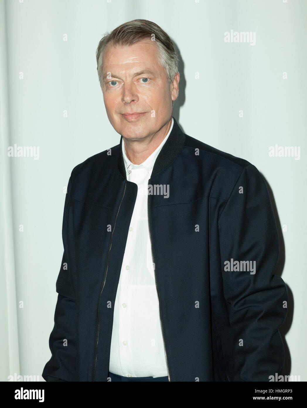 New York, NY USA - February 1, 2017: Richard Johnson attends the blue jacket fashon show in support for prostate cancer awarness during New York Fashion week at Pier 59 Stock Photo