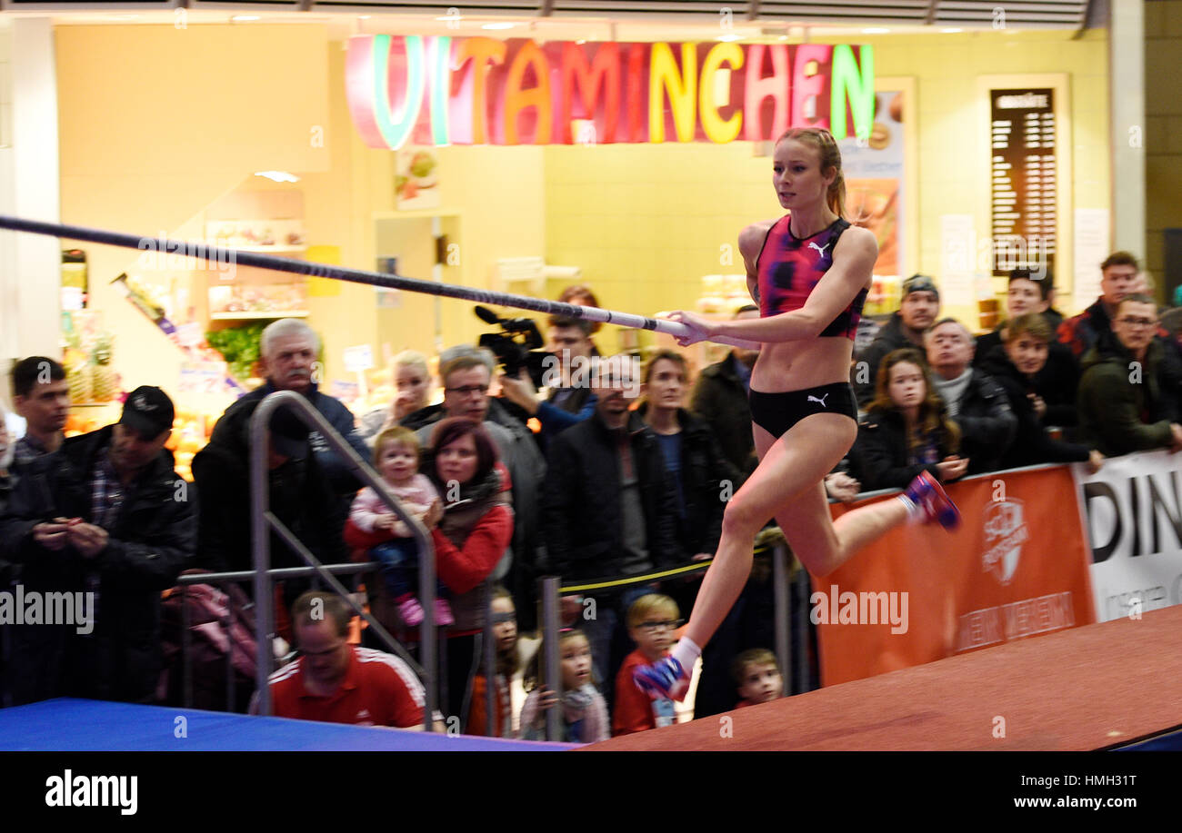 Potsdam, Germany. 3rd Feb, 2017. Polish pole vaulter Kamila Przybyla in